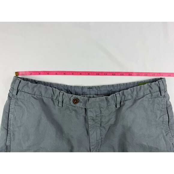 Sid Mashburn 55% Cotton 45% Linen Blend Pants 40x26 Made in Italy in Green Short - Picture 6 of 9